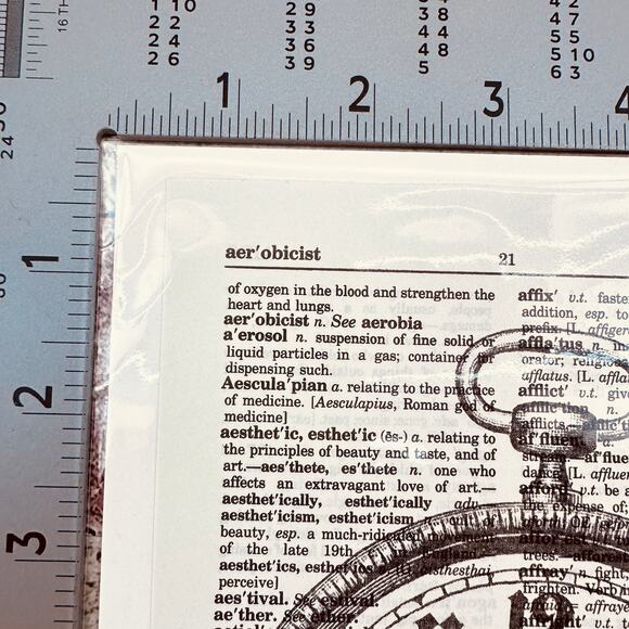 Time Theme - Elegant Alarm Clock - Upcycled Dictionary Art‎ Print - Mini Poster - Picture 5 of 6